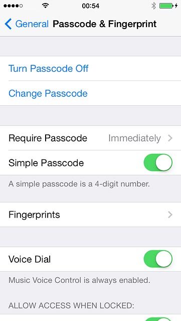 Press Fingerprints.