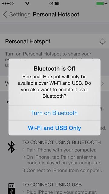 If this is the first time you use the function:Press Wi-Fi and USB Only.