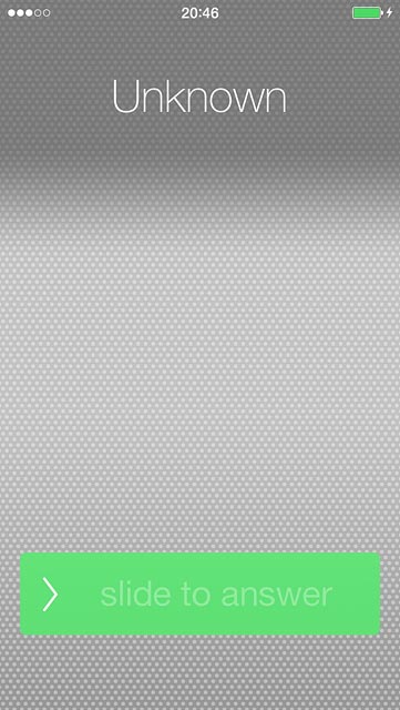 If the screen lock is turned on:Drag the arrow right.