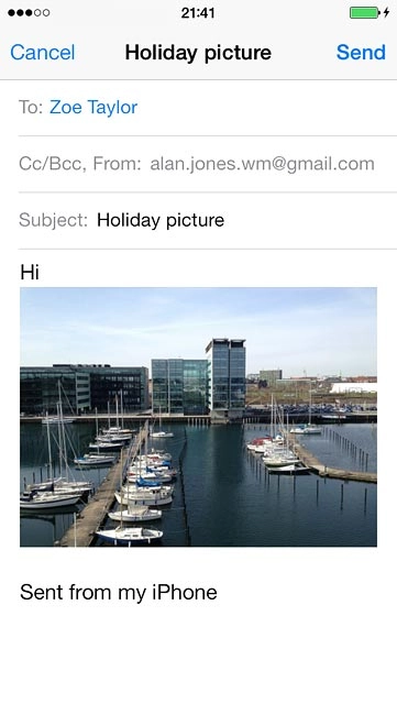 Press Send.