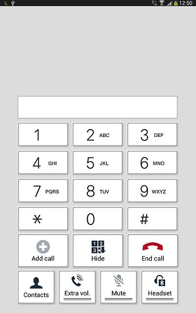 Press End call to end the call.