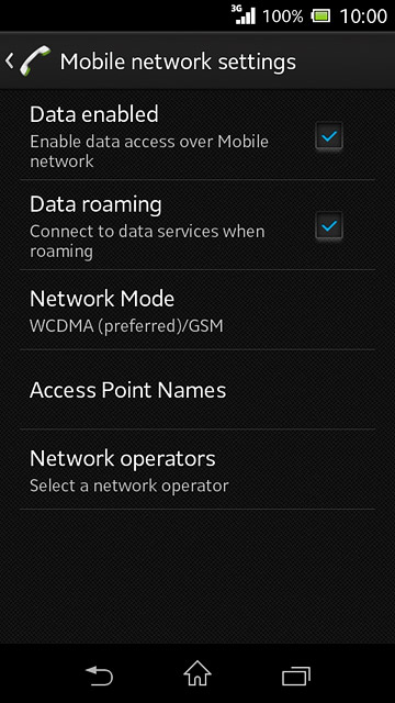 Press Access Point Names.