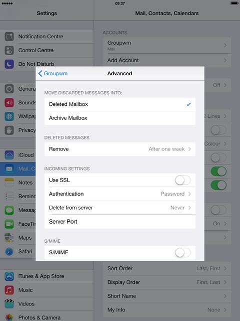 Press Authentication.