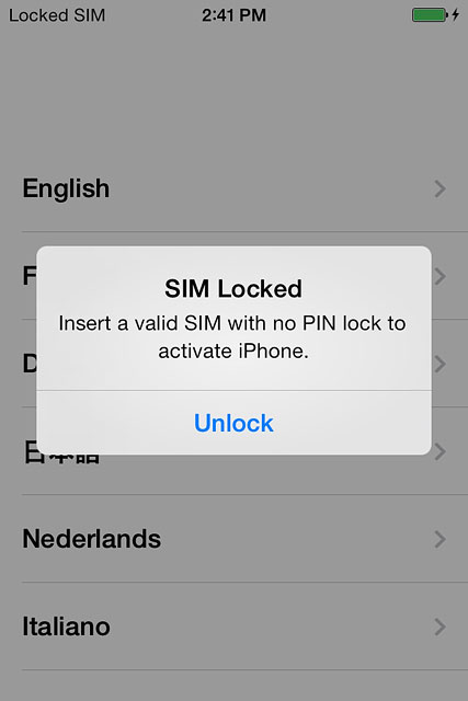 Slide your finger right on the display.Press Unlock.