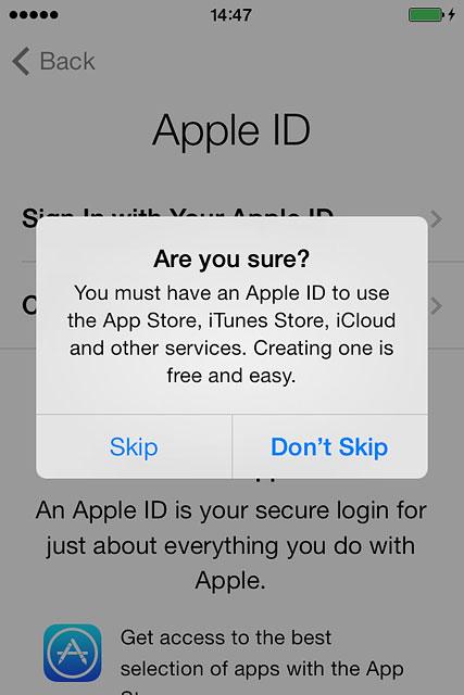 Press Skip.Follow the instructions on the display to activate your phone.