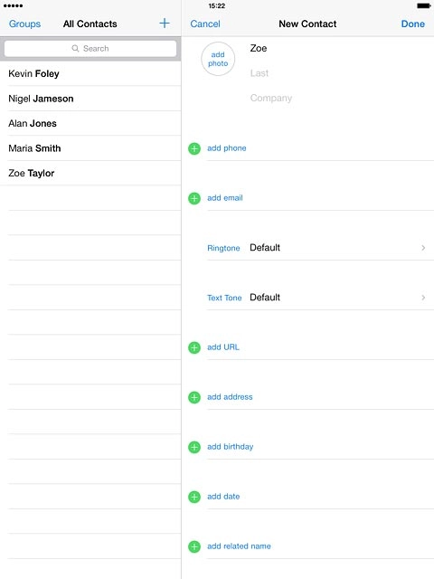 Press Last and key in the required last name.