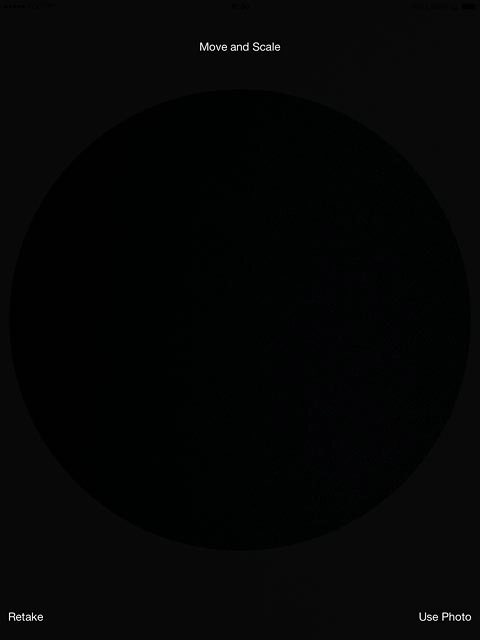 Drag the circle to the required position to select the required section.