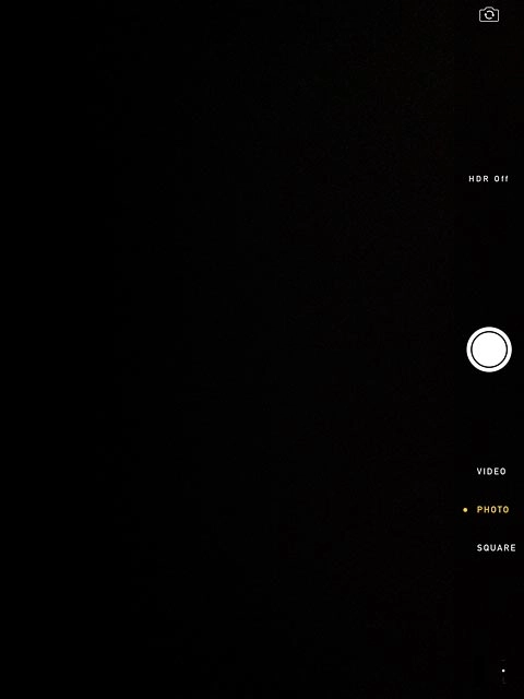 If the video recorder is turned on:Drag PHOTO upwards until the camera is activated.