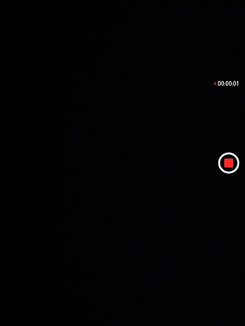 Press the stop icon to stop recording.The video clip is automatically saved.