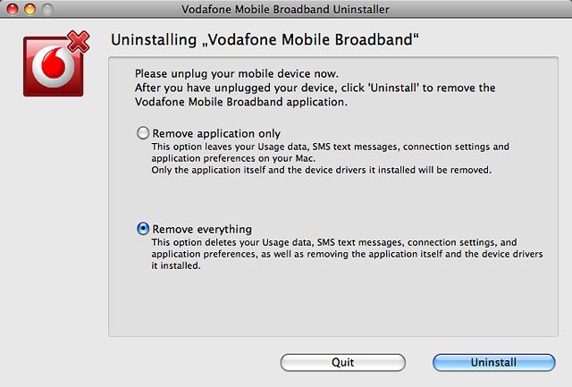 Highlight Remove everything and click Uninstall.