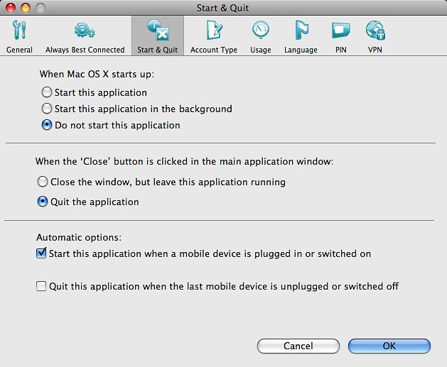 Do not start this application