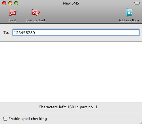 Click Enable spell checking to turn the function on or off.