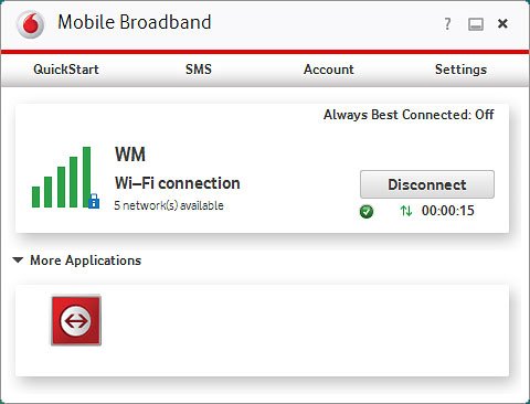 Click X to end the USB modem application.Remove your USB modem from your computer.