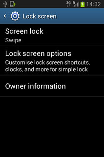 Press Screen lock.