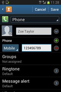 Press the drop down list next to the phone number.