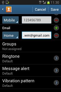 Press the drop down list next to the email address.