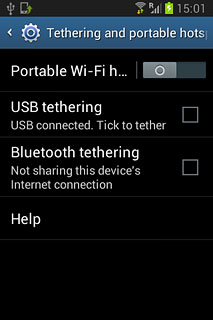 Press Portable Wi-Fi hotspot.
