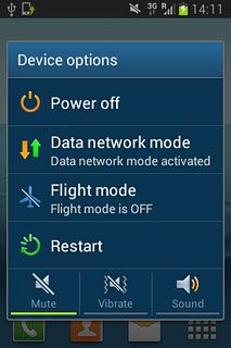 To turn off silent mode:Press Sound.