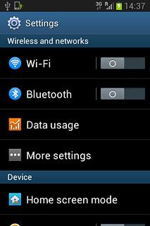 Press More settings.