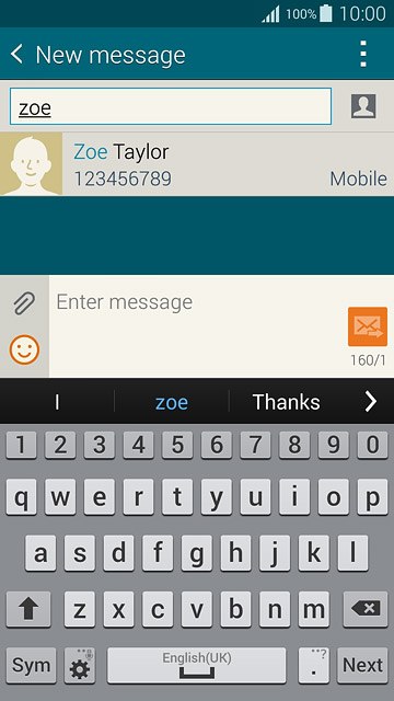Key in the first letters of the required contact.Matching contacts are displayed.Press the required contact.