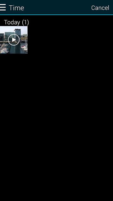 Press the required video clip.