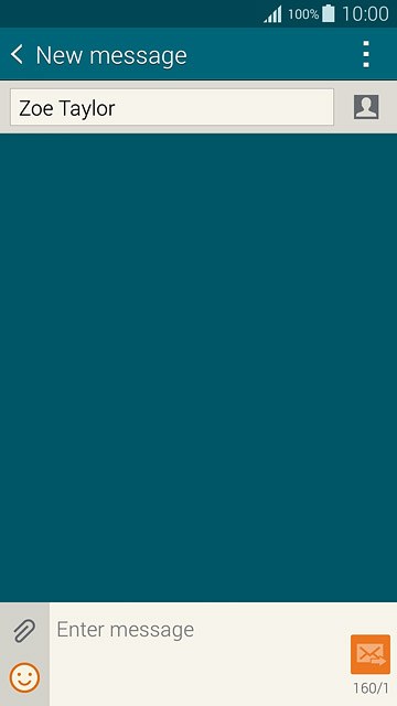 Press Enter message.Write the text for your picture message.