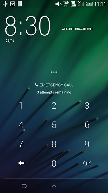 Key in your PIN and press OK.If your phone rejects the SIM:Contact your distributor or service provider where you bought your phone.