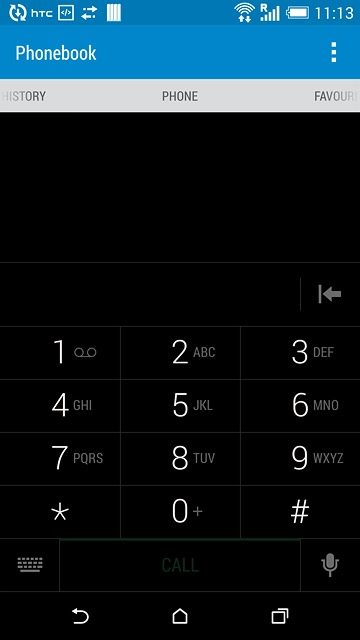 Press and hold 1 to call voicemail.