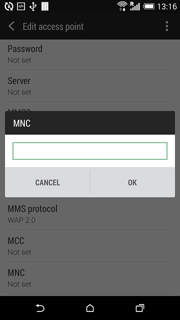 Key in 03 and press OK.