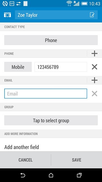 Press Email and key in the required email address.