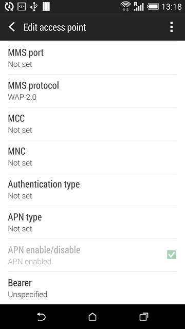 Press the menu icon.