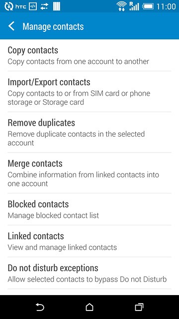 Press Import/Export contacts.