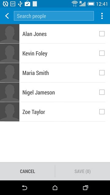 Press the menu icon.