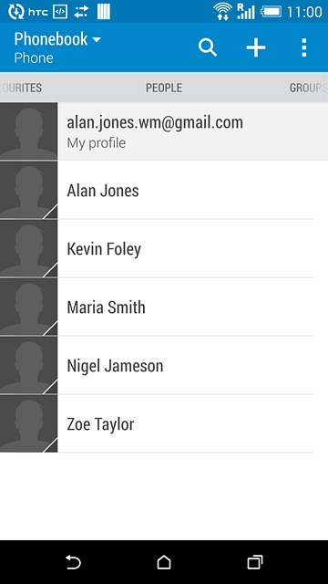 Press the menu icon.