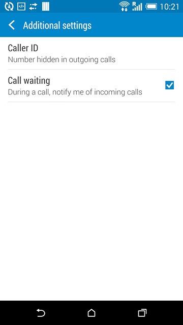 Press the home icon to return to the home screen.