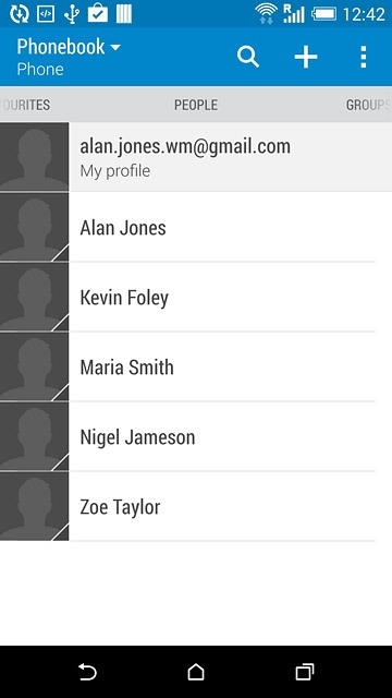 Press the home icon to return to the home screen.