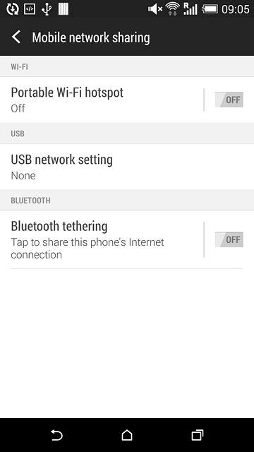 Press Portable Wi-Fi hotspot.
