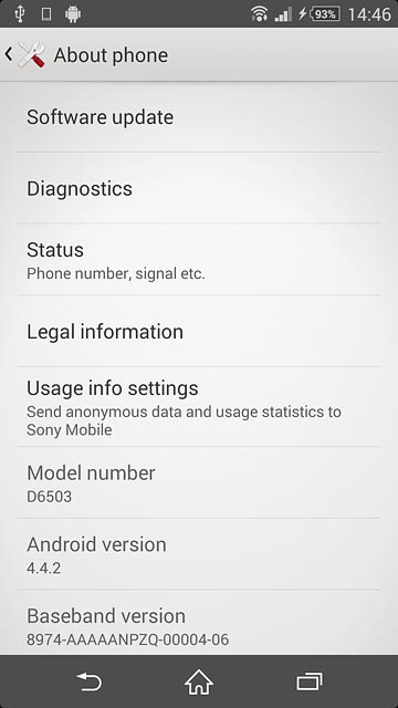 Press Software update.