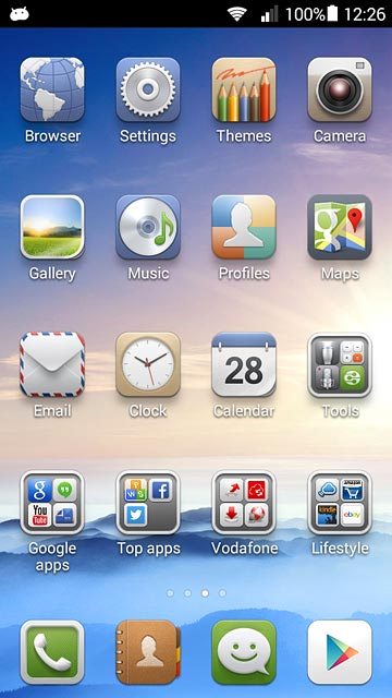 Press Google apps.