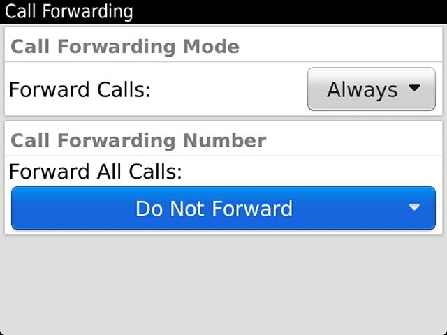 Press Forward All Calls.