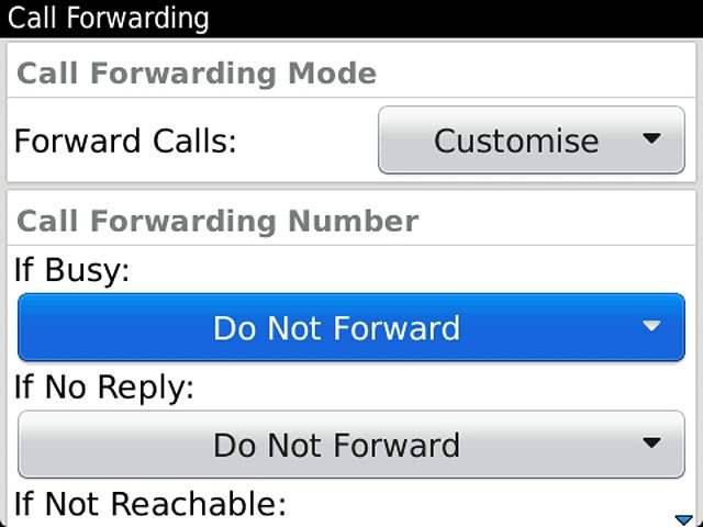Press If Busy, If No Reply or If Not Reachable.