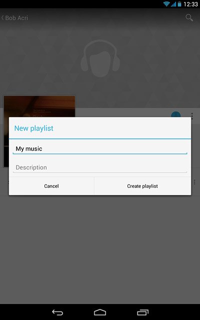 Press Create playlist.