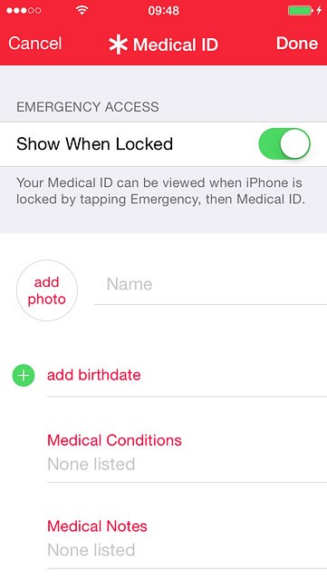 Press Name and key in your name.