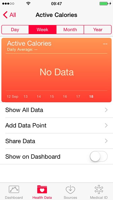 Press Add Data Point and key in the required information.
