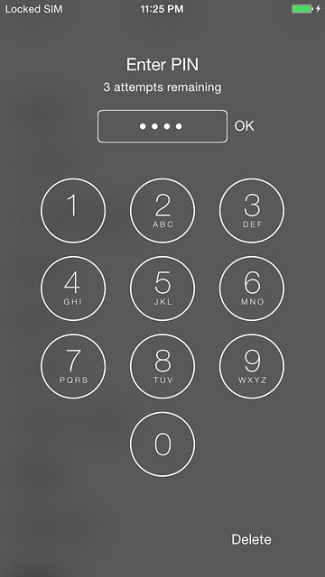 Key in your PIN and press OK.If your phone rejects the SIM:Contact the distributor or service provider where you bought your phone.