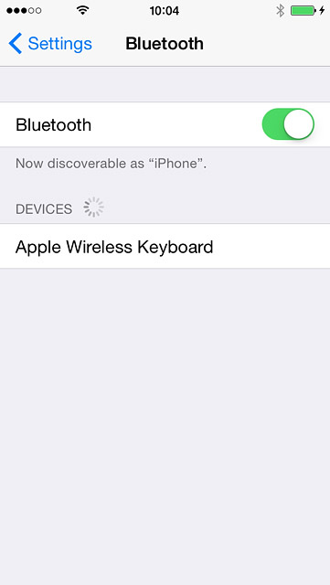 Your phone searches for devices and after a moment, a list of Bluetooth devices within range is displayed.Press the required Bluetooth device.Follow the instructions on the display to pair the Bluetooth device with your phone.The new device is displayed on the list of paired devices.