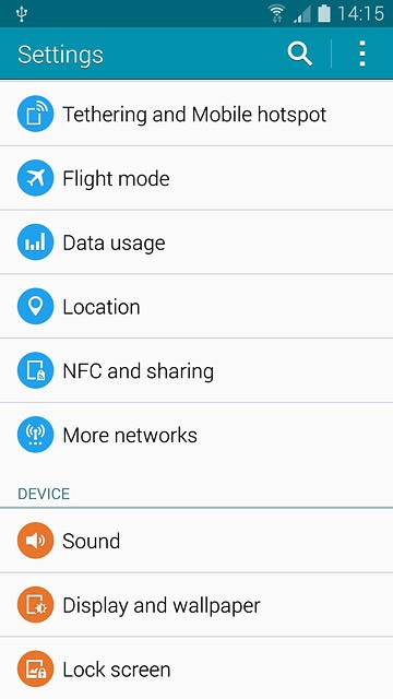 Press Tethering and Mobile hotspot.