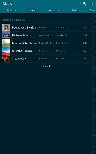 Press the required category.Go to the required audio file or playlist.