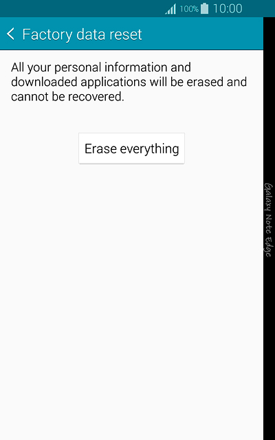 Press Erase everything.Wait a moment while the factory default settings are restored.Follow the instructions on the display to set up your phone and prepare it for use.