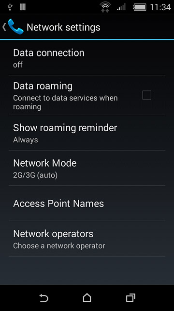 Press Access Point Names.